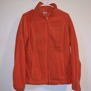 Columbia Sportswear Company Women Fleece
Salmon Pink Sweater Zip Up Size Large